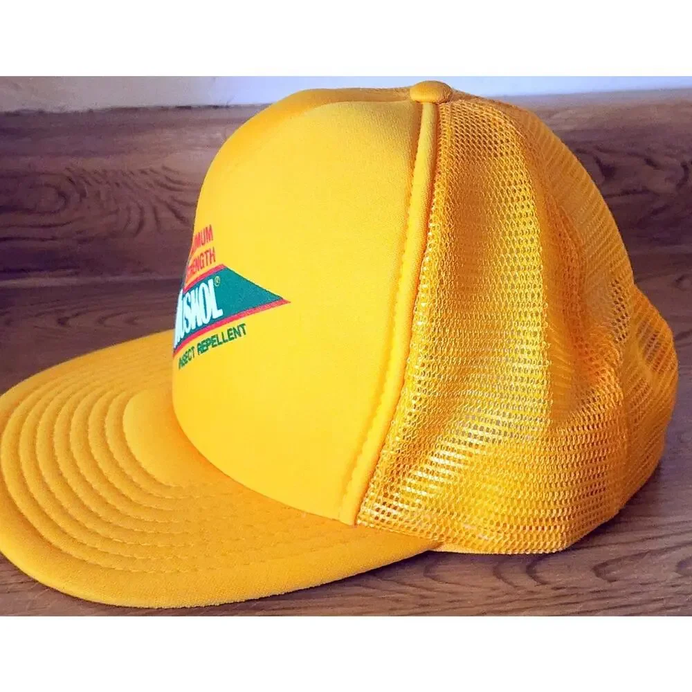 Rare Maximum Strength Muskol Insect Repellent SnapBack Mesh Trucker Hat VTG